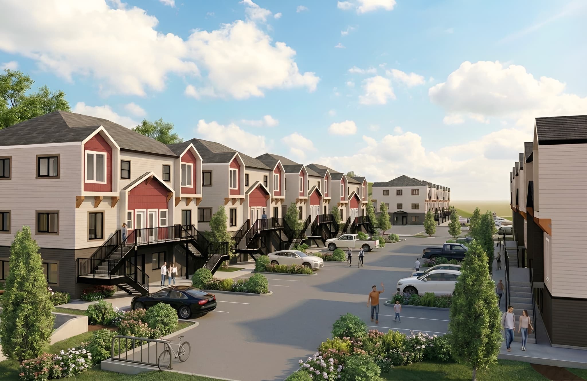 Merritt townhome community site in the scenic Nicola Valley landscape